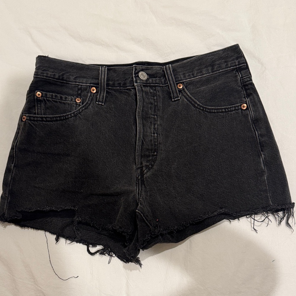 Levi's Black Denim Jean Shorts